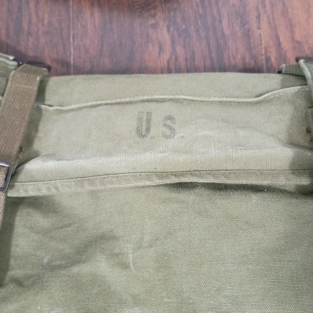 1951 US Army M1945 Field Pack Lower Green  Cargo Pack Musette Messenger Bag